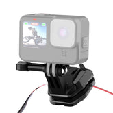 Clip de montaje para cámara de acción en parabrisas de motocicleta PULUZ para GoPro Hero12 Black / DJI Osmo Action 4 / Insta360 X4 / Ace Pro y otras cámaras de acción, clip de montaje para parabrisas
